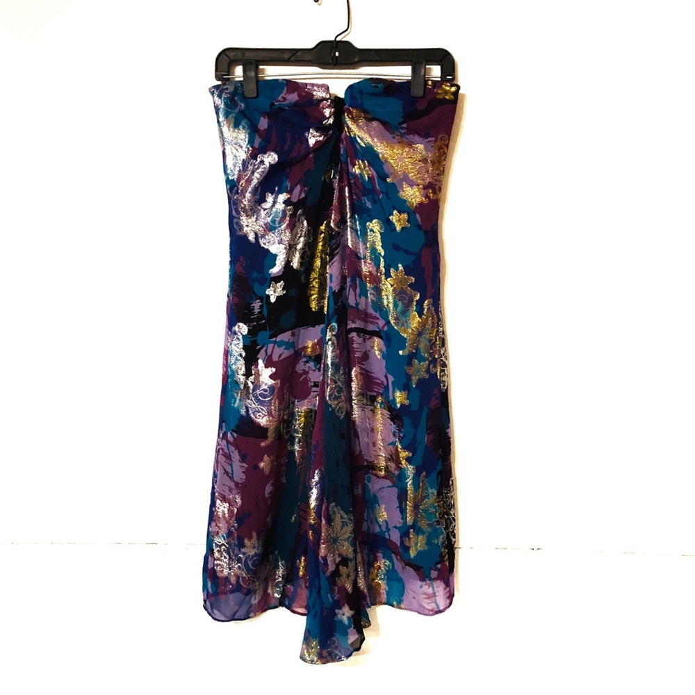 Nicole Miller Multi Color Metalic Strapple…